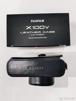 Fujifilm X100V čierne kožené púzdro - 2