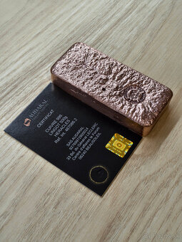 509g medená investičná tehlička 999. - 2