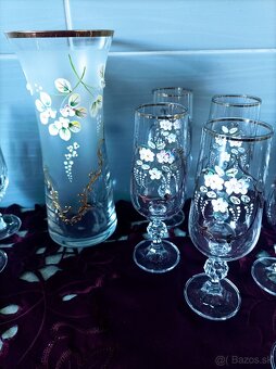 Poháre na víno,sekt , váza - 2