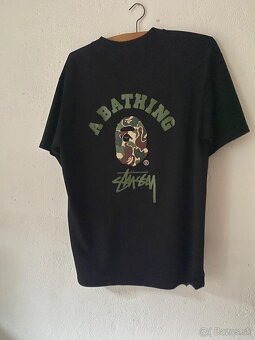 Bape x Stussy tričko Vel. M - 2