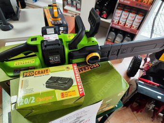 Predám novú Aku pílu reťazovú PROCRAFT SPCA42/2-20/4-20/2. - 2
