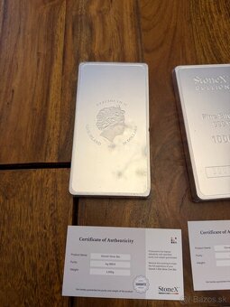 Investične strieborné tehličky - 2