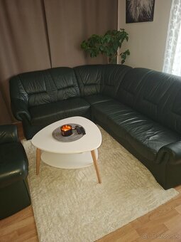 Kožená sedačka s kreslom - 2