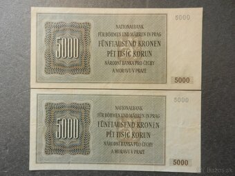 Bankovky protektorát 10 neperforované - 2