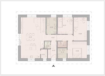 NOVOSTAVBA TEHLOVÉHO 4-IZBOVÉHO RODINNÉHO DOMU, 107m2,... - 2