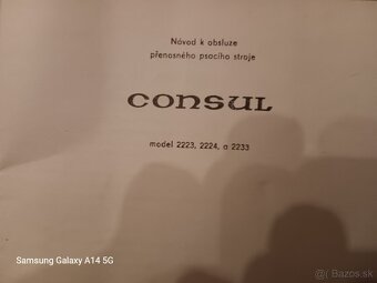 Písací stroj consul. Novy - 2