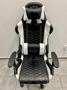Herná Stolička - Gaming Chair | TrustGaming čierno-biela - 2