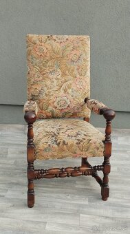 Kreslo starožitné v štýle Ľudovíta XIII . - 2