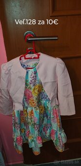 Spoločenské šaty s bolerkom veľ 128 - 2