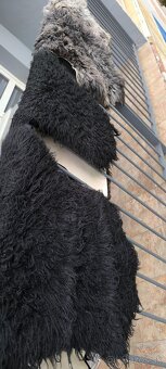 Kožušiny cierne - umelá kožušina - 2