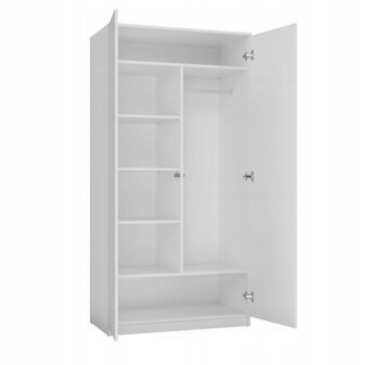 Skriňa biela 90cm - 2
