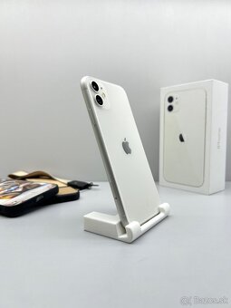 iPhone 11 WHITE NOVÁ BATÉRIA 100%+ CUTE KRYTY - 2