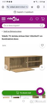 Tv stolik dub artisan - 2