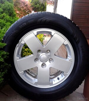 Alu R18 5x127 orig. Jeep + letné pneu 255/70 R18 + TPMS - 2