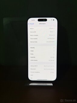 Ponúkam na predaj iPhone 15 128GB Black Stav 8/10 používaný - 2