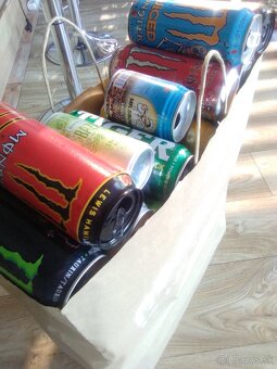 Plechovky Monster a iné - 2