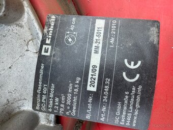 Benzínová kosačka Einhell GC-PM 40/1 – plne funkčná - 2