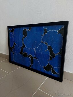 Originálny akrylový obraz "Polnočný kvet" - 2