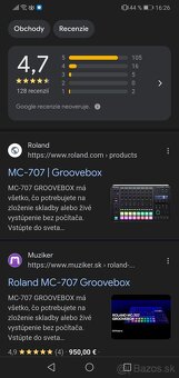 Nova cena:Predám syntetizátor Roland mc 707 +stojan - 2