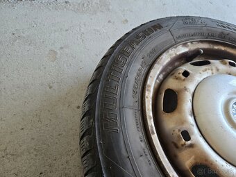 Plechové disky 5x100 + celoročne pneu 155/80r13 - 2