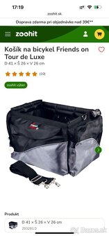 Košík na bicykel pre psa - 2