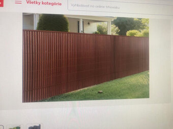 Plastová rohož na plot 180x400 3ks nová - 2