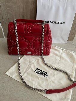 Karl Laagerfeld kabelka červená crossbody - 2