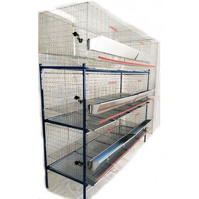 Trojposchodový stojan na chov nosníc - 2