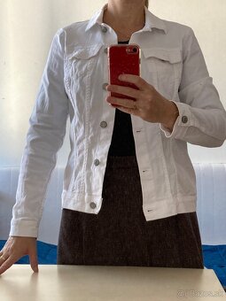 Biela riflova bunda 40 - 2