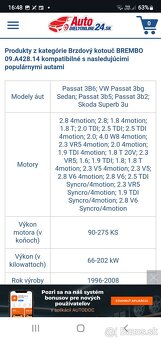 BREMBO 09.A428.14 PASSAT SKODA - 2