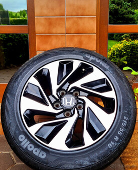 alu R16 5x114,3 orig. Honda Civic, pneu 215/55, ako NOVÉ - 2