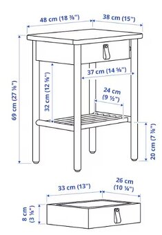 Nočný stolík IKEA BJÖRKSNÄS - 2