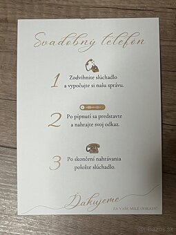 Svadobný nahrávací telefón - 2