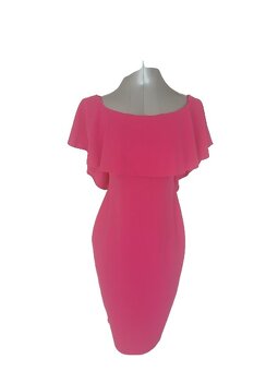 Elegantné ružové (fuksia) šaty - 2