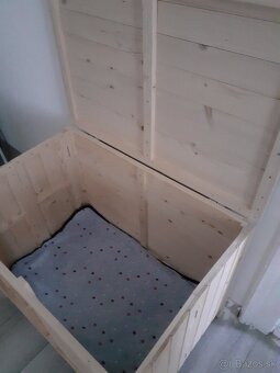 Drevena skladacia buda pre psa - 2