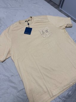 Louis Vuitton pánske tričko – béžové, veľkosť XXL - 2