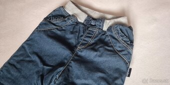 Zateplené detské rifle/nohavice 110 - 2