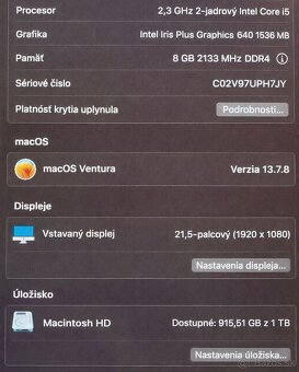 Predám Apple iMac 21,5”– TOP stav, komplet príslušenstvo - 2
