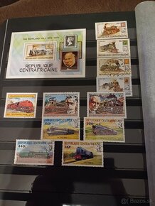 predám známky - vlaky - Centrafricaine,Vietnam,Benin - 2