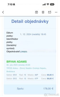 Bryan Adams Bratislava koncert 30.07.2025 - 2