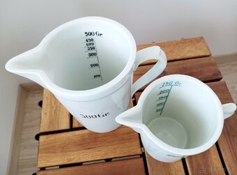 Vintage porcelánové lekárenské odmerky - 2
