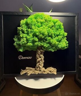 Machový 3D obraz Strom života - 2