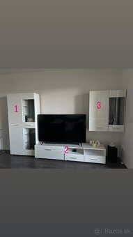 Predám dizajnovú bielu obývaciu stenu - 2
