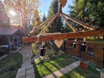 Krásny drevený luster - 2