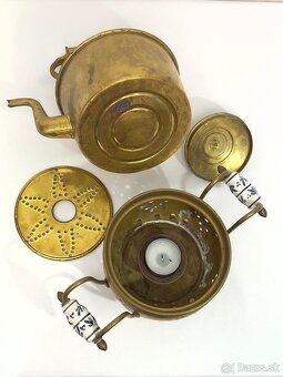 Mosadzny čajnik s podložkou - 2