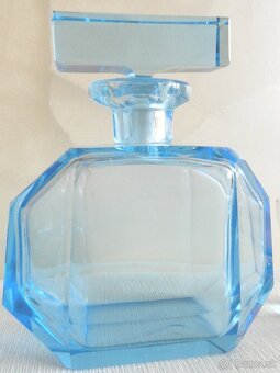 Súprava pre 6 osôb Čechy 1 pol. 20 storočia modré sklo - 2