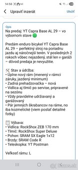 Predám celoodpružený bicykel YT - 2