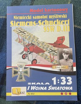 Papierový model Dvojplošník Siemens Schuckerf - 2