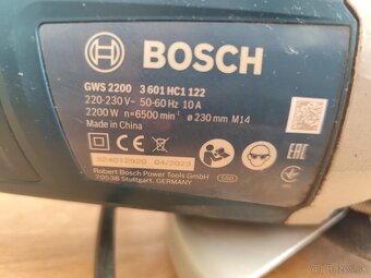 Karbobrúska BOSCH GWS 2200 Profesional Nová - 2