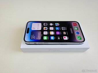 APPLE IPHONE 14 PRO MAX 128GB SILVER TOP STAV ,BATERKA 100% - 2